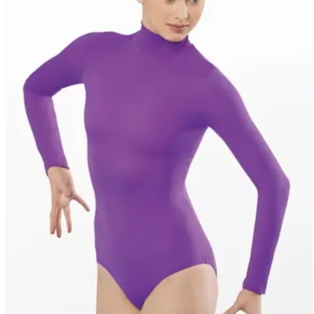 Weissman Mock Neck Long Sleeve Leotard